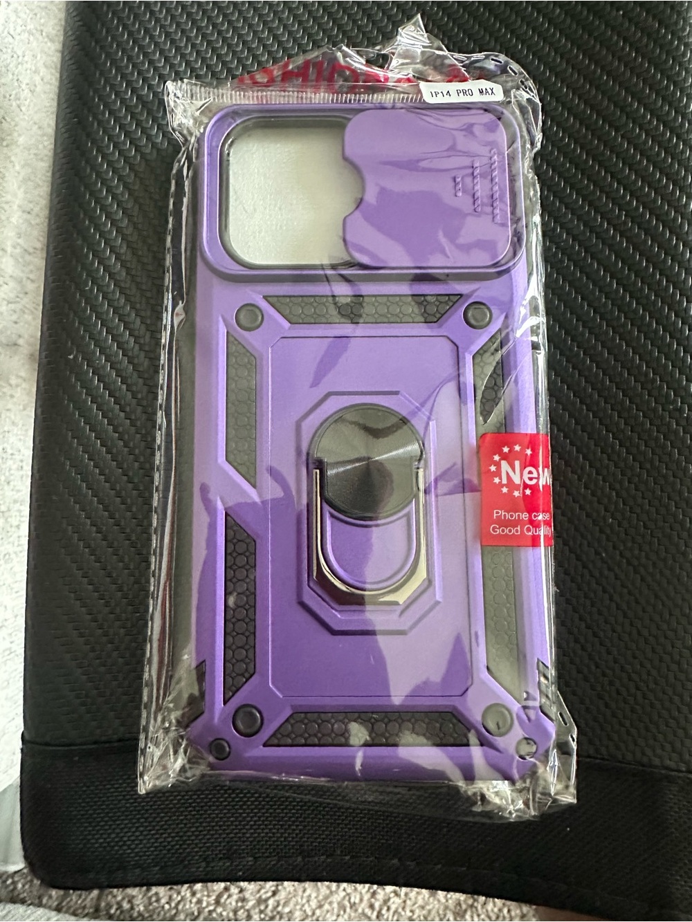 Purple Rugged Kickstand Phone Case for iPhone 14 Pro Max